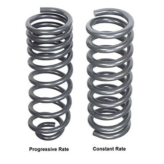 Progressive rate spring vs. constant rate comparison